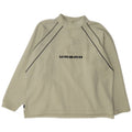 Umbro Herren-Fleecepullover mit grafischem Reißverschluss, UK 41/43, großes grünes Polyester