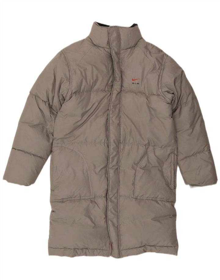 Nike Herren gepolsterter Mantel UK 36/38 Small Grau Polyester