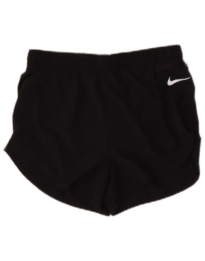 Nike Damen Dri Fit Sport Shorts UK 10 Small Schwarz Polyester