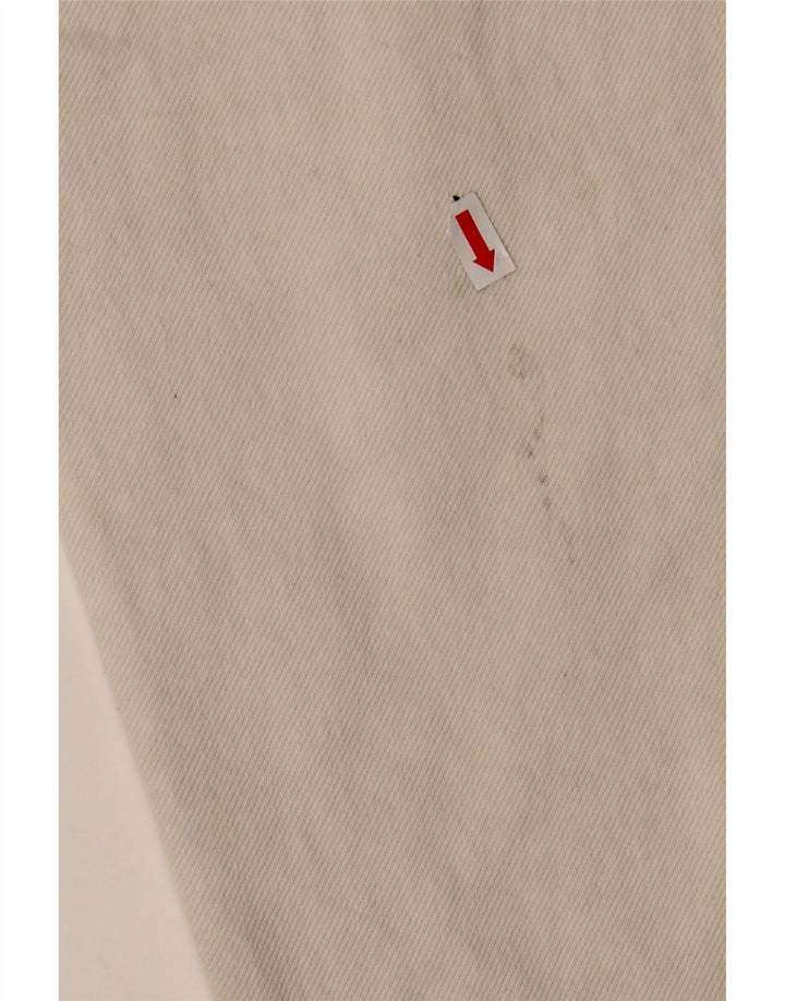 ZARA Mädchen Distressed High Waist Tapered Jeans 13–14 Jahre W28 L22 Weiß