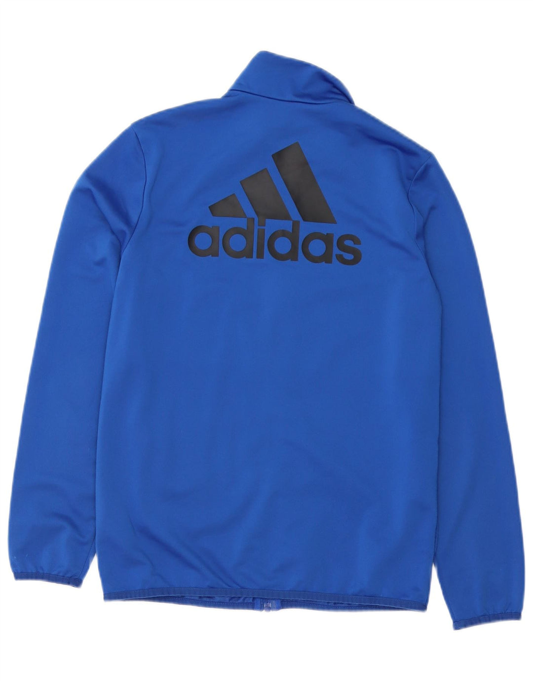 Adidas Jungen Grafik-Trainingsanzug-Top-Jacke, 13–14 Jahre, blaues Polyester