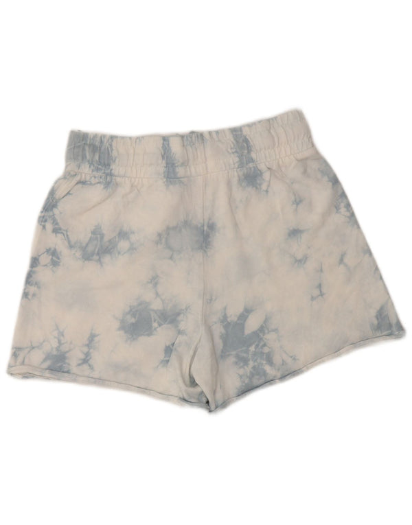 Marks & Spencer Damen Sportshorts UK 8 Small Blaue Batik-Baumwolle