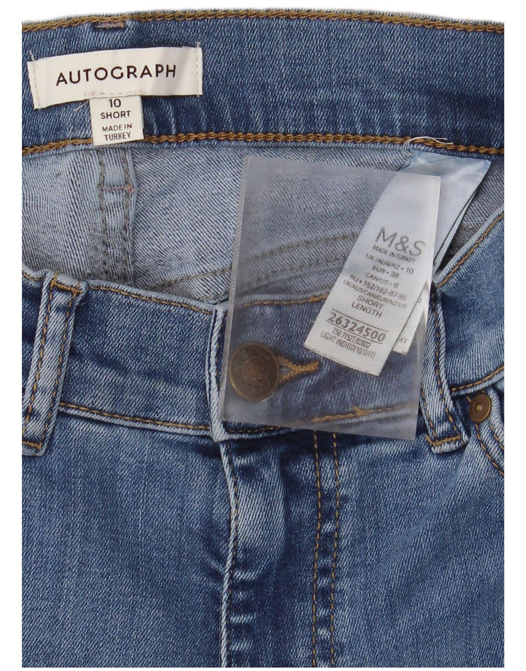 Marks & Spencer Damen Autograph Flared Jeans UK 10 Small W26 L30 Blau