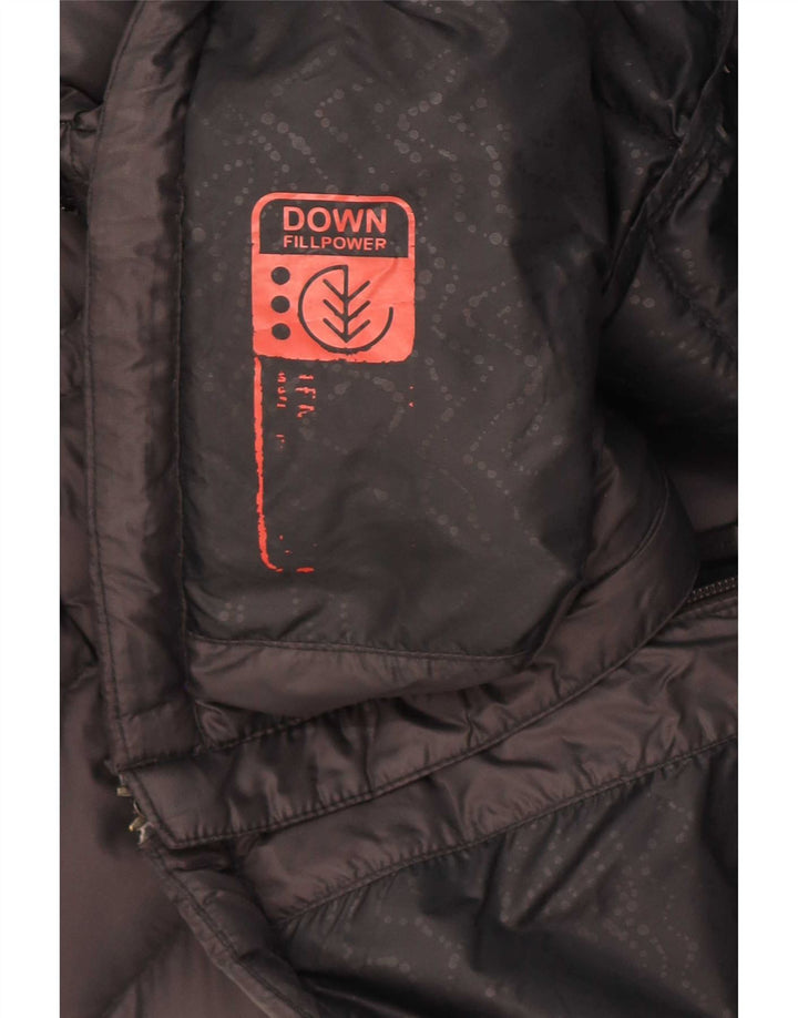 Mammut Womens Hooded Wattierte Jacke UK 16 Large Schwarz