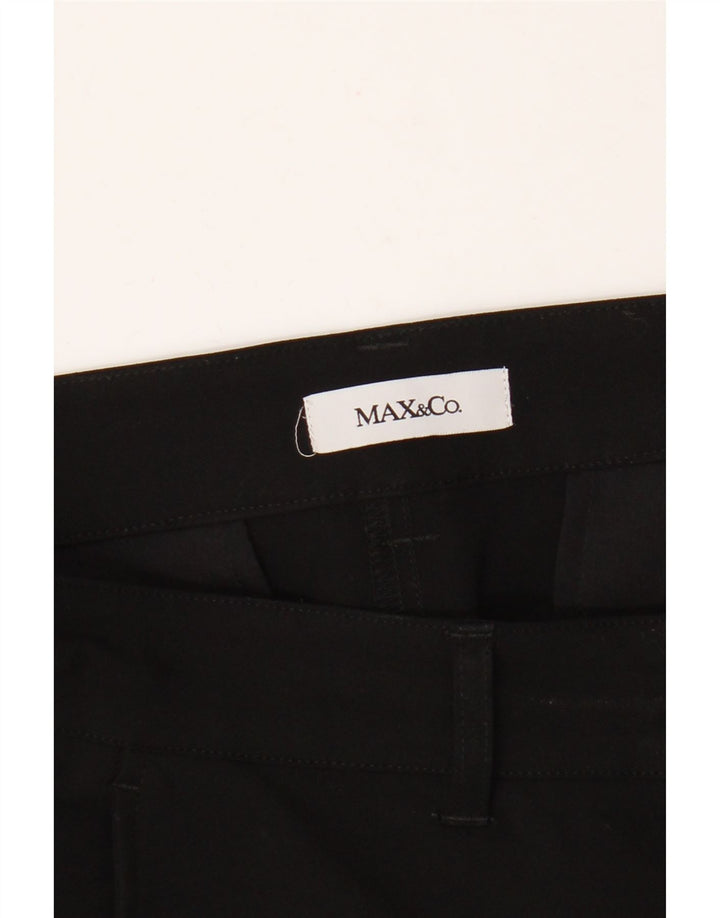 Max & Co. Gerade Chino-Hose für Damen, W32, L30, Schwarz