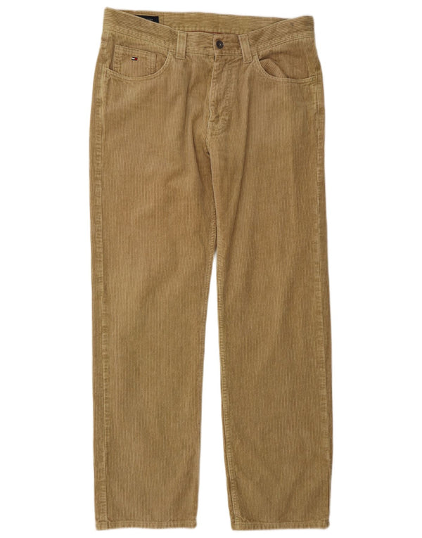Tommy Hilfiger Herren gerade Cordhose W34 L32 Beige Baumwolle
