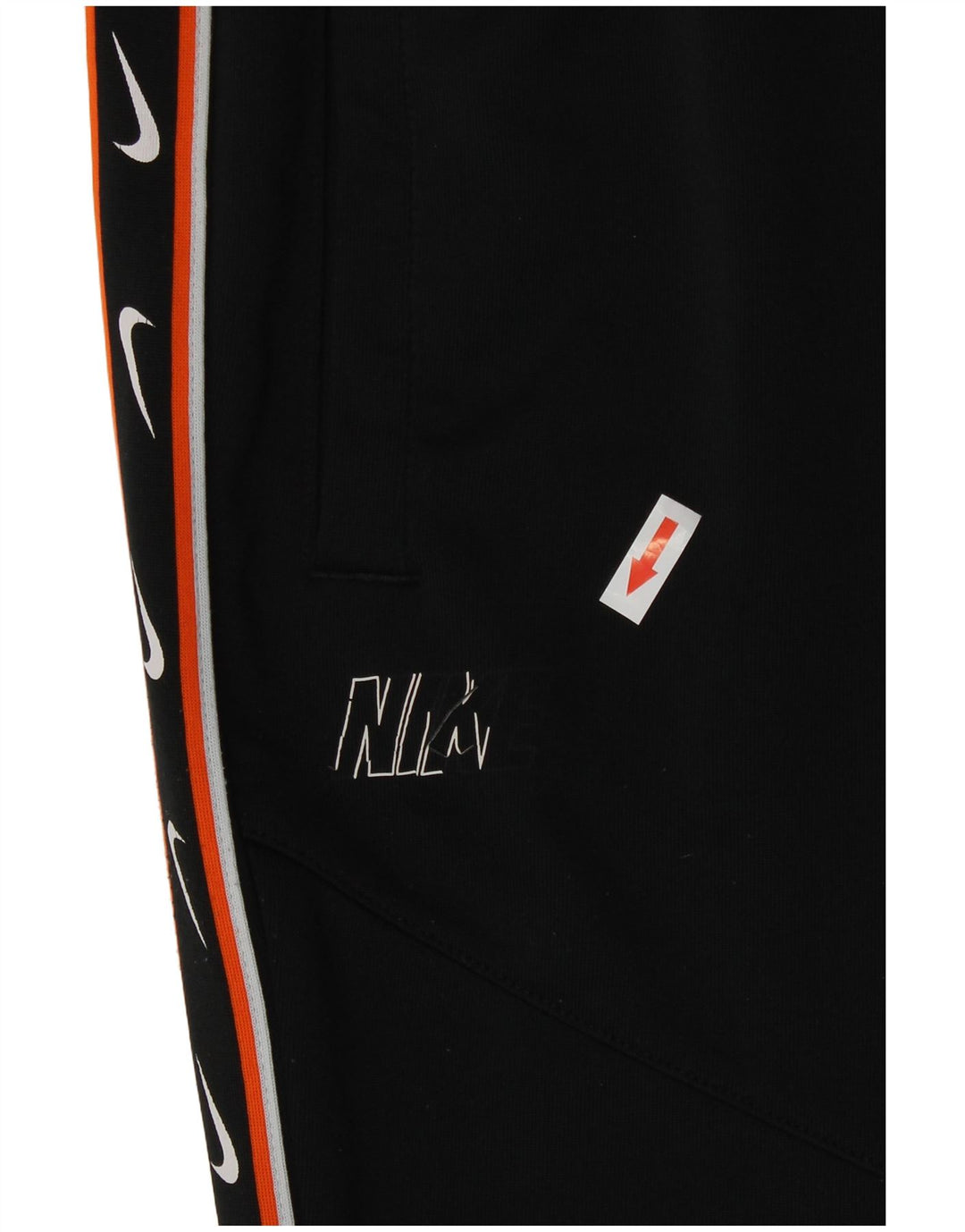 Nike Damen-Trainingshose mit Grafik, Jogginghose, UK 14, Mittelschwarz, Polyester