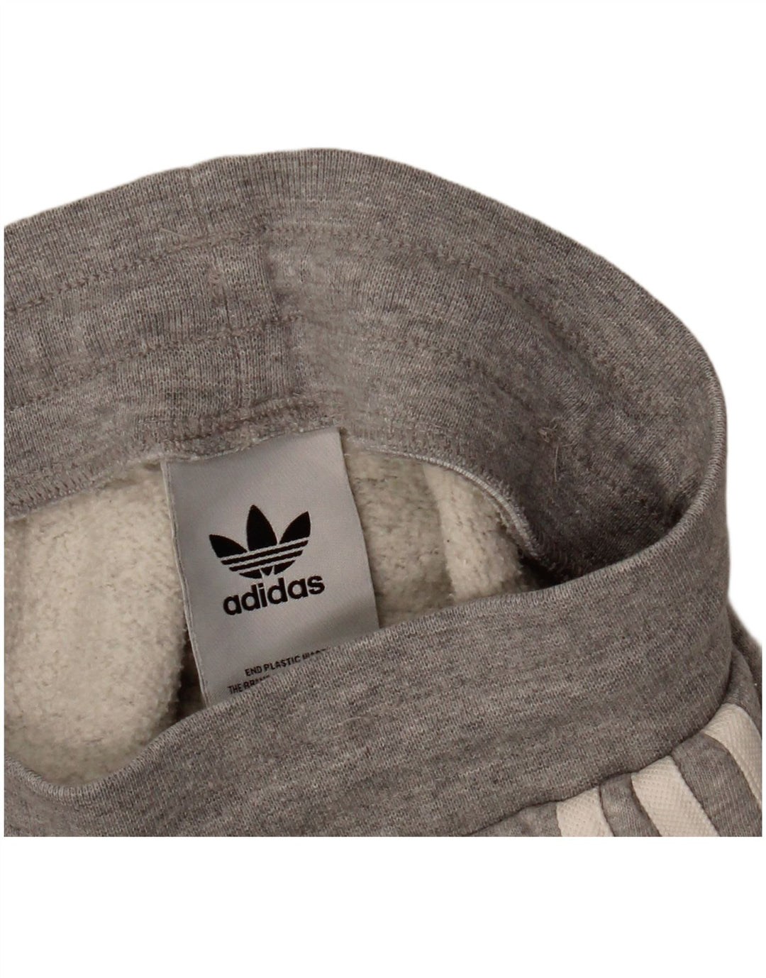 Adidas Damen-Trainingshose, Jogginghose, mittelgrau gefleckte Baumwolle