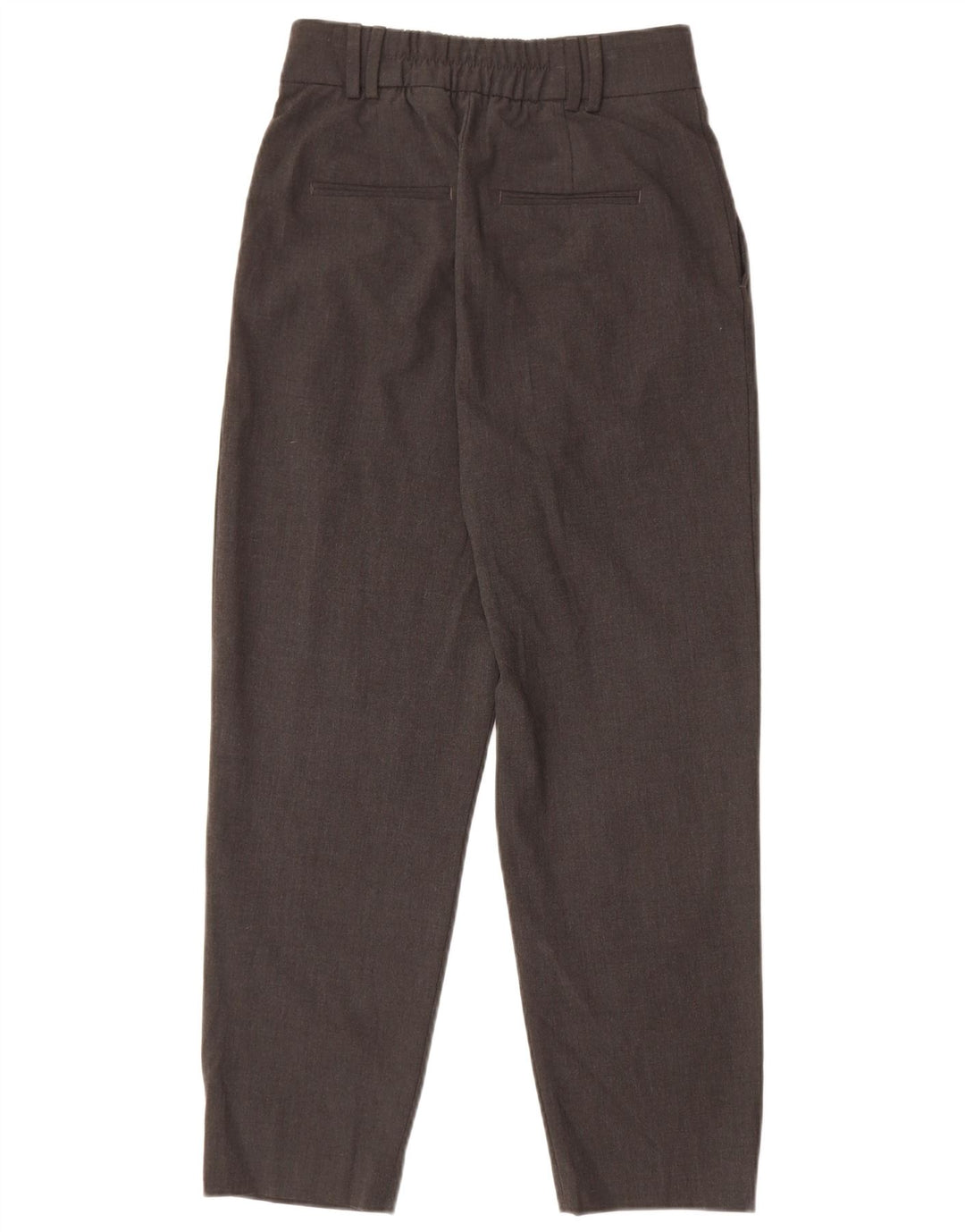 Zara Damen Pegged Chino Hose EU 34 2XS W24 L26 Grau Polyester