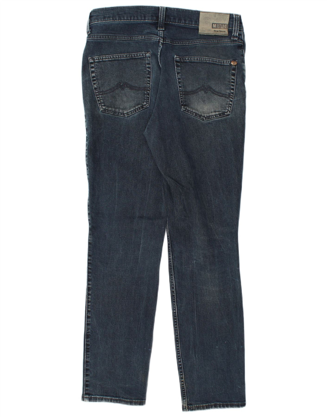 MUSTANG Damen Tramper Slim Fit Tapered-Jeans mit mittlerer Leibhöhe, W34, L32, Blau