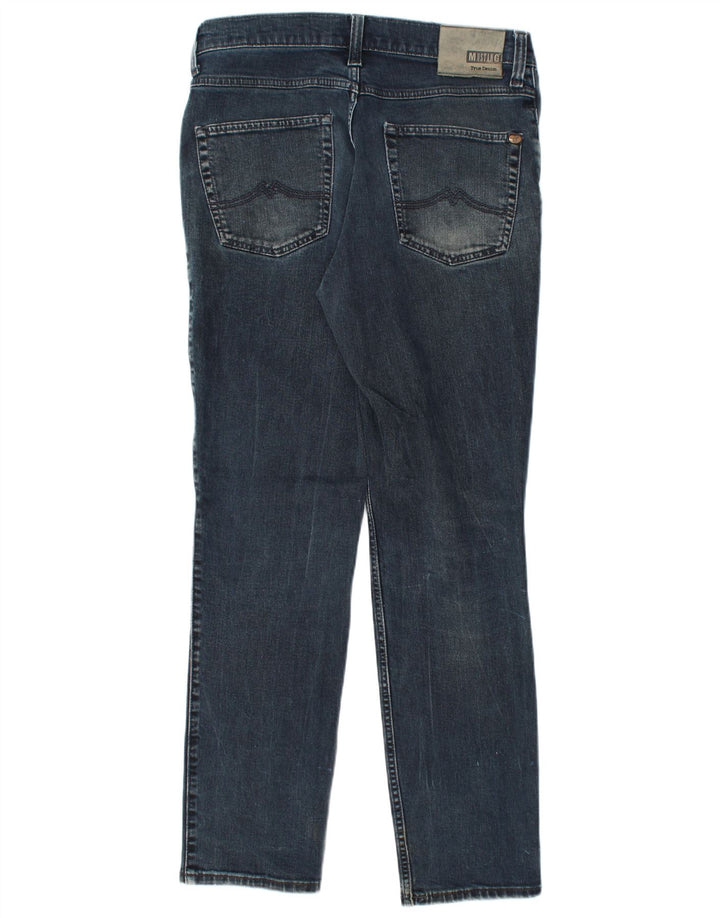 MUSTANG Damen Tramper Slim Fit Tapered-Jeans mit mittlerer Leibhöhe, W34, L32, Blau