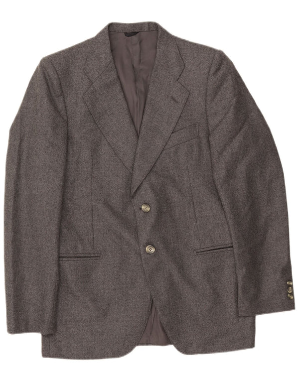 Cerruti 1881 Herren-Blazer mit 2 Knöpfen, UK 42, XL, graue Wolle
