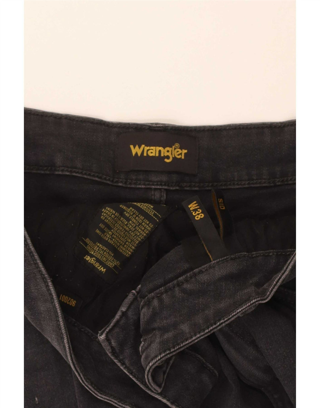 Wrangler Herren Sid Slim Jeans W38 L29 Graue Baumwolle