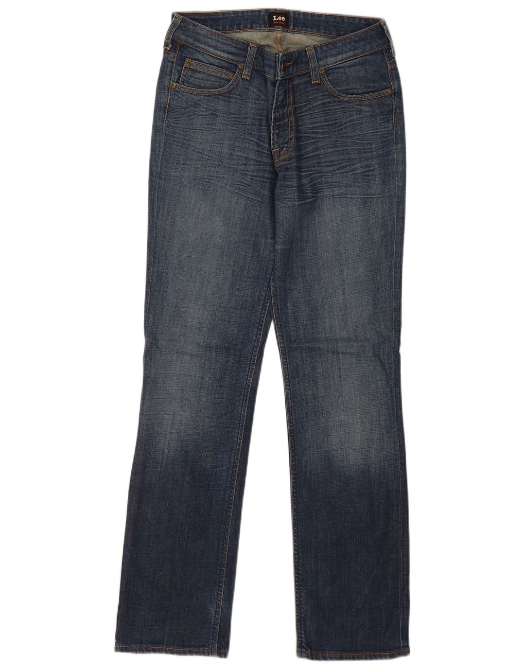 Lee Herren Marion Straight Jeans W30 L31 Blaue Baumwolle