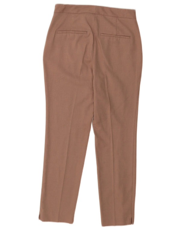 Zara Damen Slim Chino Hose EU 34 2XS W24 L25 Braun Polyester