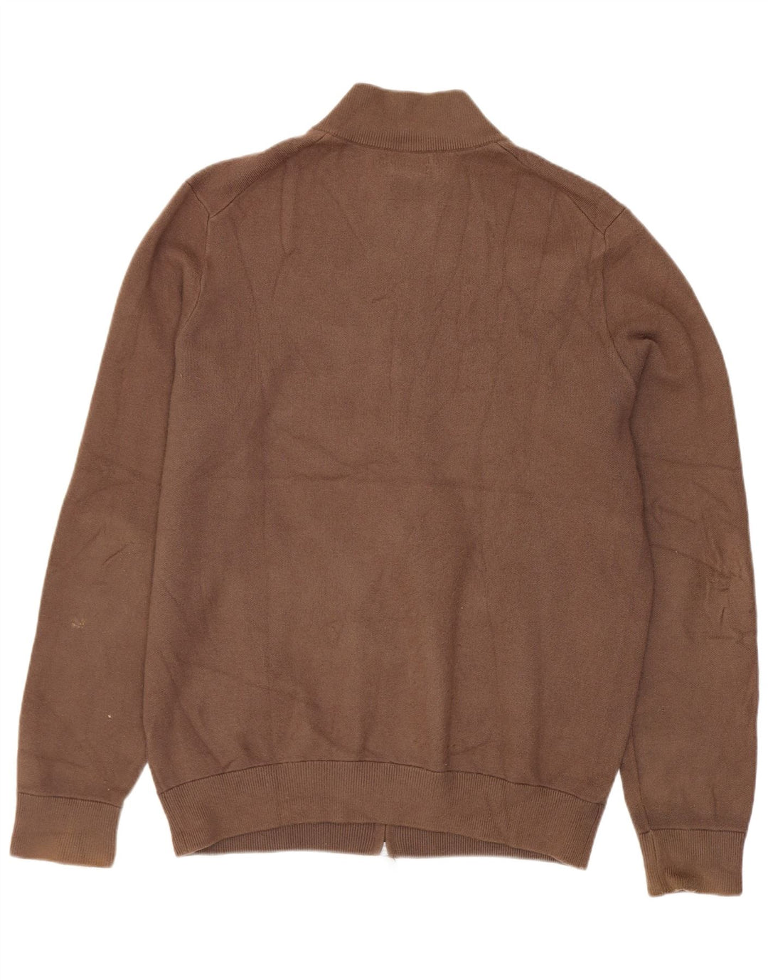 Massimo Dutti Herren-Strickjacke, groß, braune Viskose