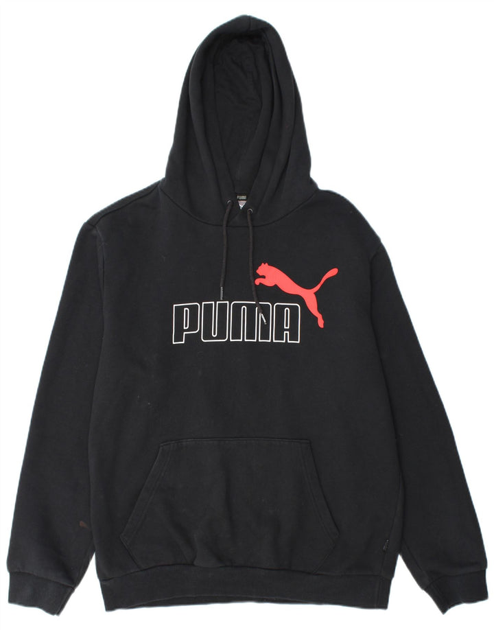 PUMA Herren Graphic Hoodie Pullover Mittelschwarze Baumwolle