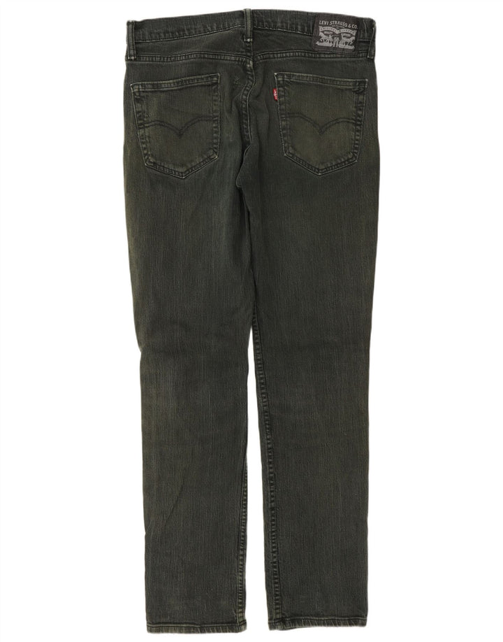 Levi's Herren Slim Jeans W33 L32 Grüne Baumwolle