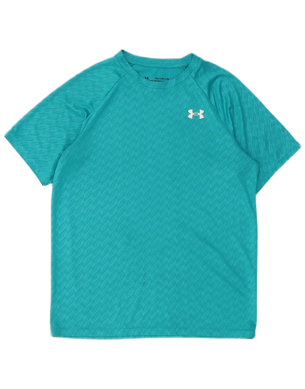 Under Armour T-Shirt für Jungen, 13–14 Jahre, XL, türkis, geometrisch
