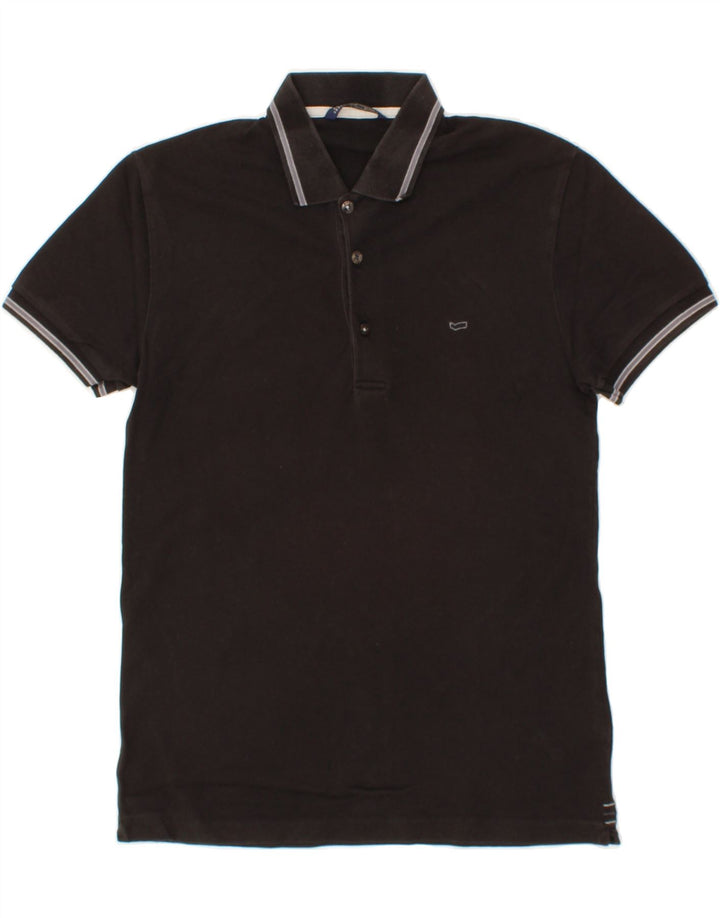 GAS Mens Polo Shirt Medium Black Cotton Vintage Gas and Second-Hand Gas from Messina Hembry 