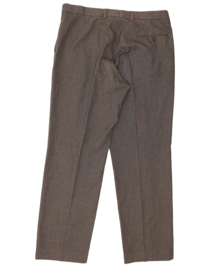 Marks & Spencer Herren-Anzughose in normaler Passform, W36 L31, grau, Polyester