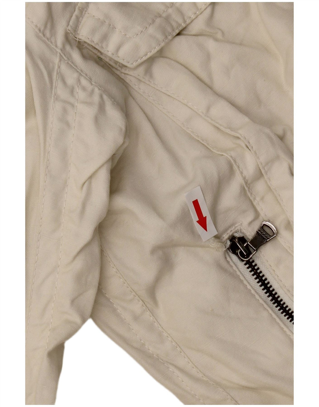 Calvin Klein Jeans Damen Utility-Jacke UK 16 Large Off White Cotton