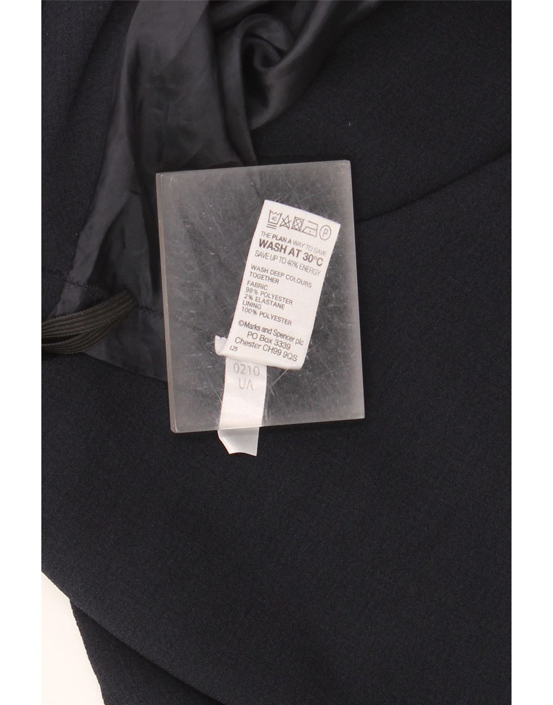 Marks & Spencer Damen A-Linienrock UK 18 XL W40 Marineblau Polyester