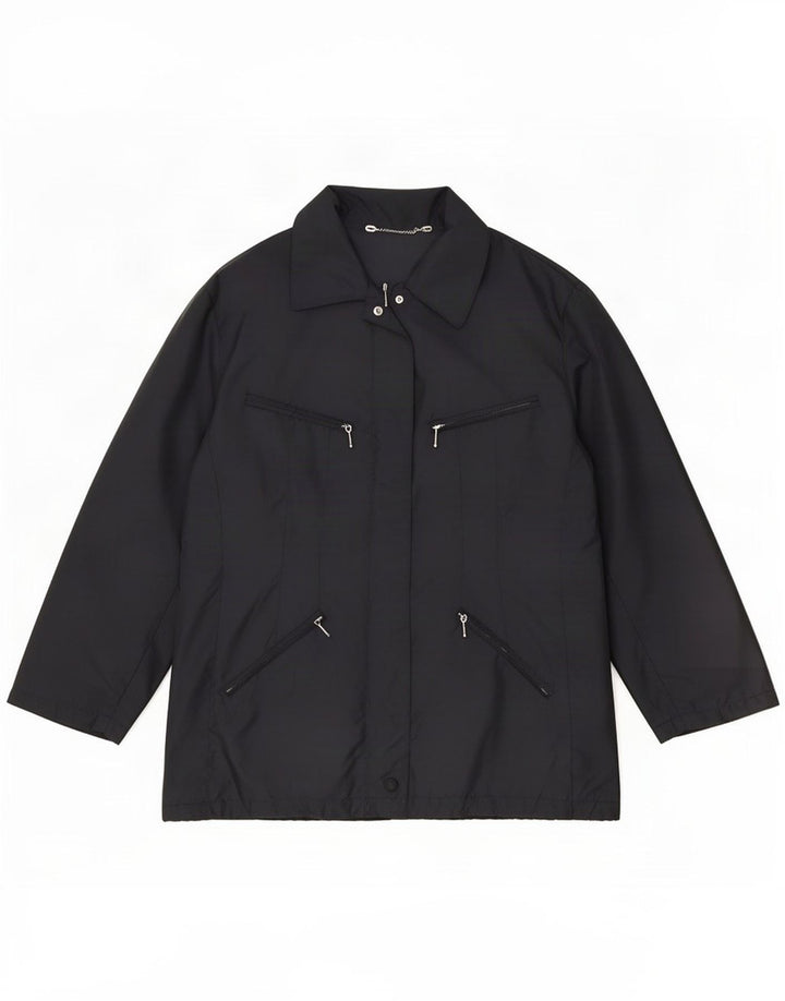 Bond Street Damen Utility-Jacke IT 46 Large Schwarz Polyester
