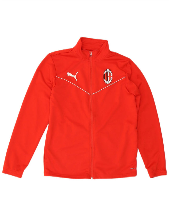 Puma Jungen AC Milan Graphic Trainingsanzug-Oberteiljacke 13–14 Jahre, rotes Polyester