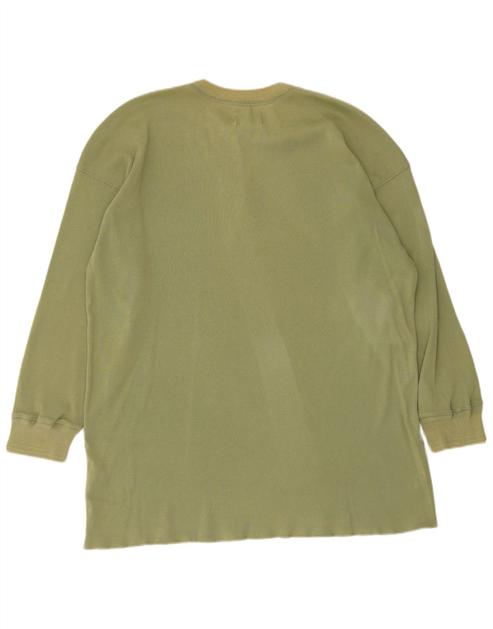 Repeat Herren-Oberteil, langärmelig, groß, Khaki, Baumwolle