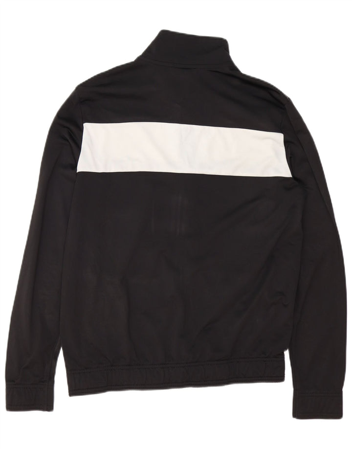 PUMA Herren-Trainingsanzug-Top-Jacke, Mittelschwarzes Farbblock-Polyester