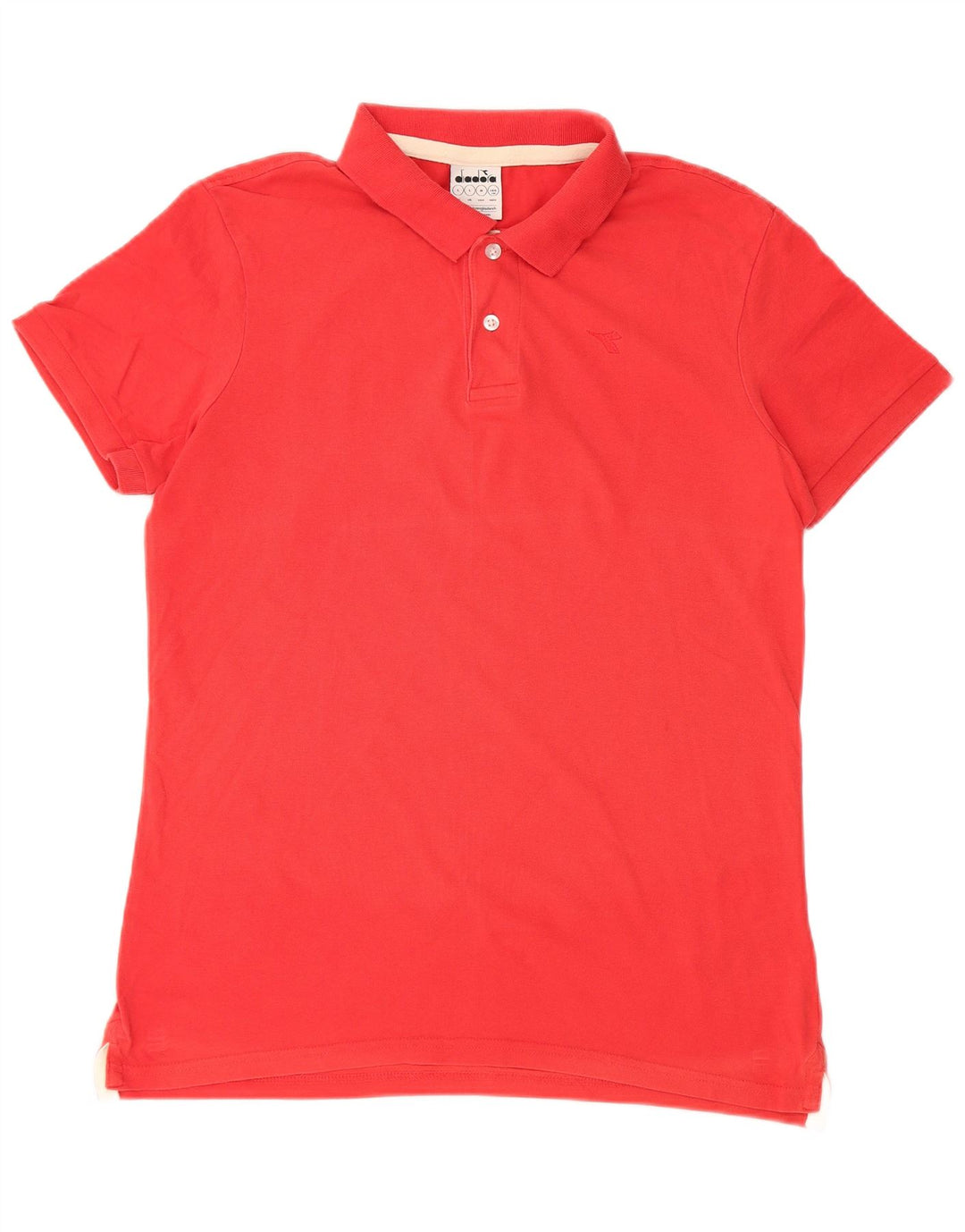 Diadora Herren-Poloshirt, große rote Baumwolle