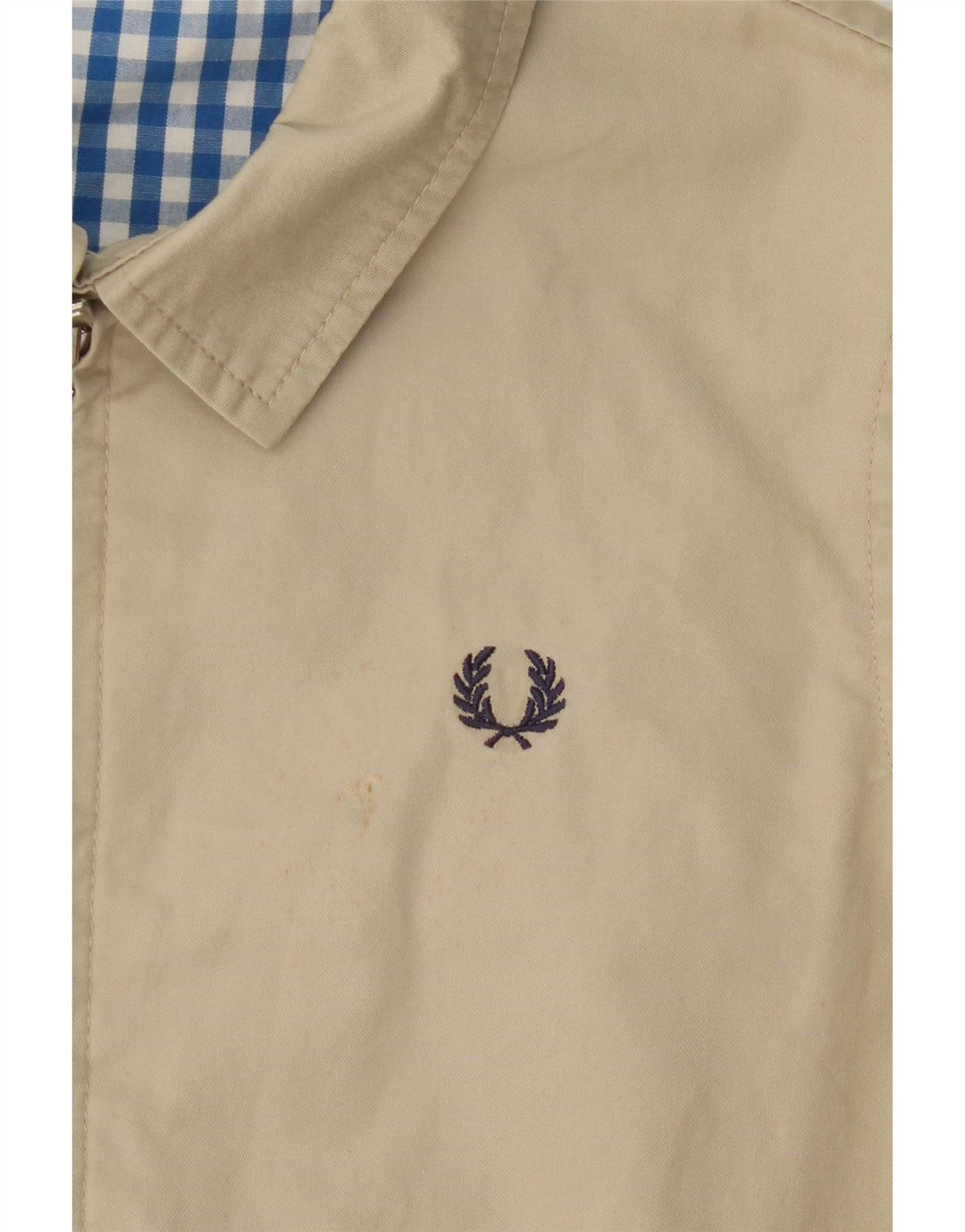 FRED PERRY Boys Bomber Jacket 7-8 Years Beige Vintage Fred Perry and Second-Hand Fred Perry from Messina Hembry 