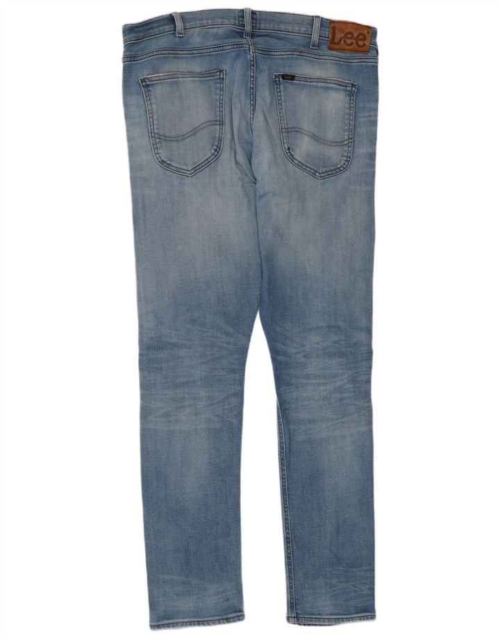 Lee Damen Luke Distressed Slim Jeans W36 L32 Blaue Baumwolle