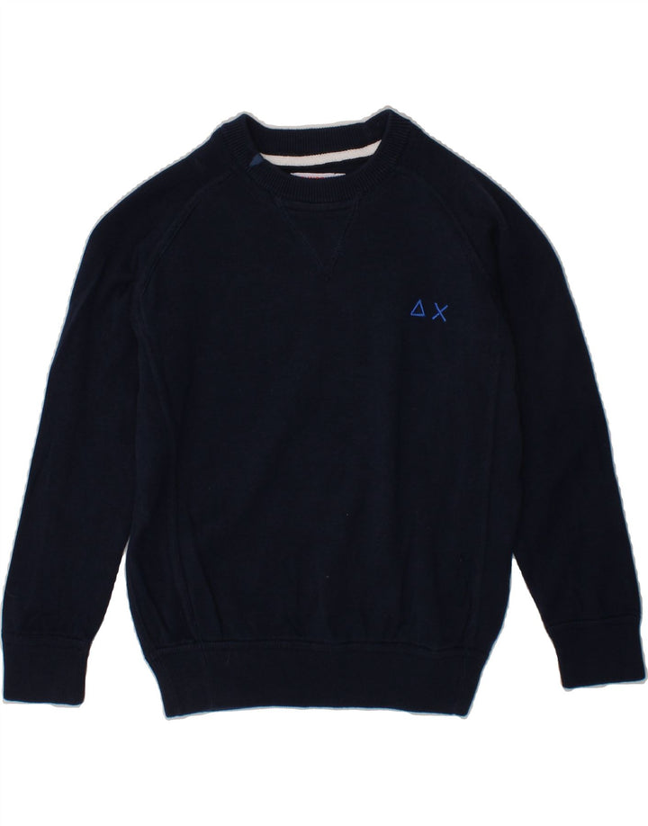 SUN68 Boys Sweatshirt Jumper 3-4 Years Navy Blue Cotton Vintage Sun68 and Second-Hand Sun68 from Messina Hembry 