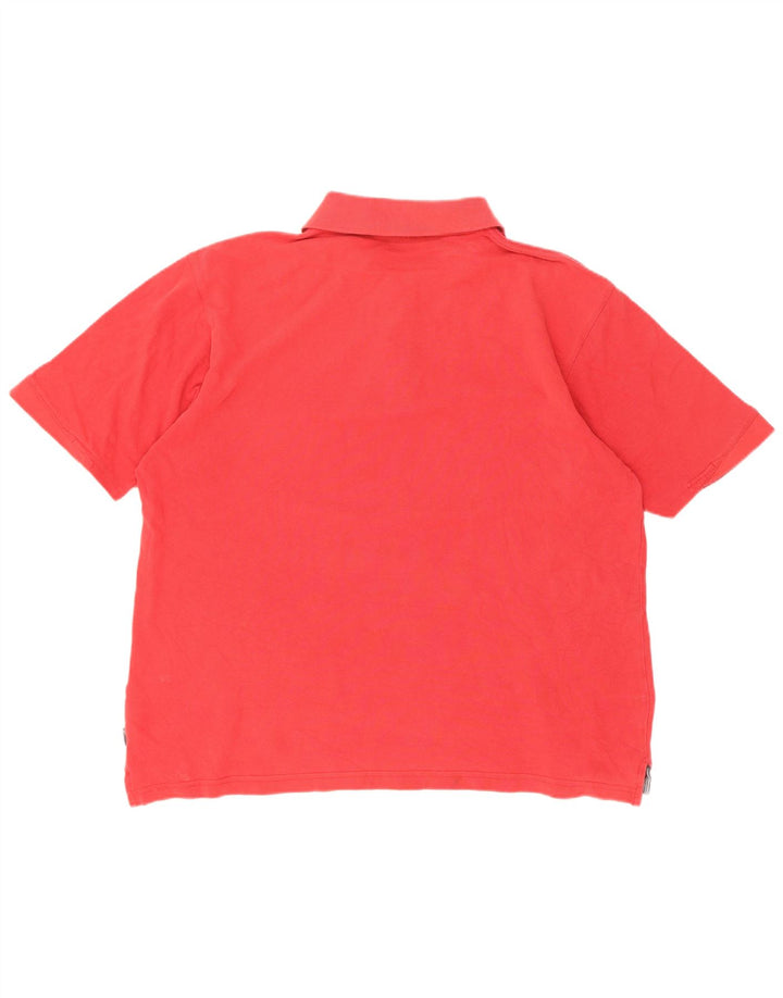 Adidas Herren Poloshirt Große rote Baumwolle