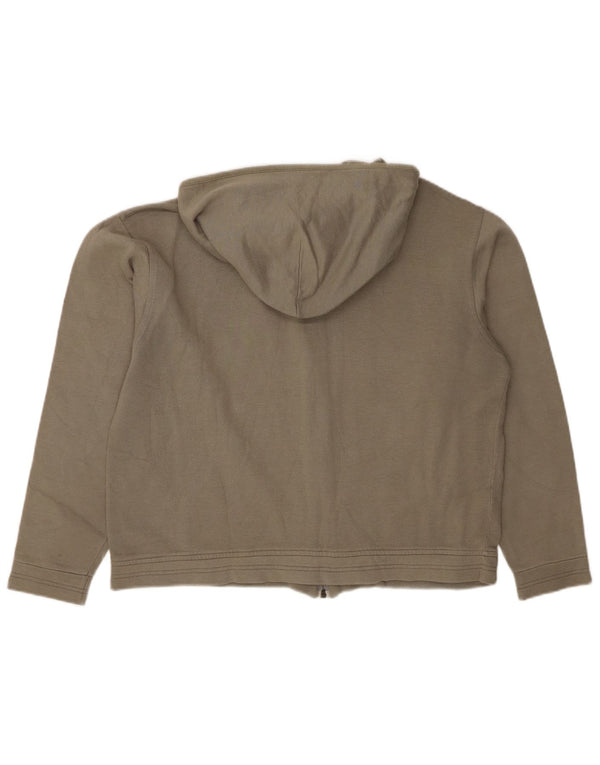 CHAMPION Damen-Kapuzenpullover mit Reißverschluss, UK 14, mittlere Khaki-Baumwolle