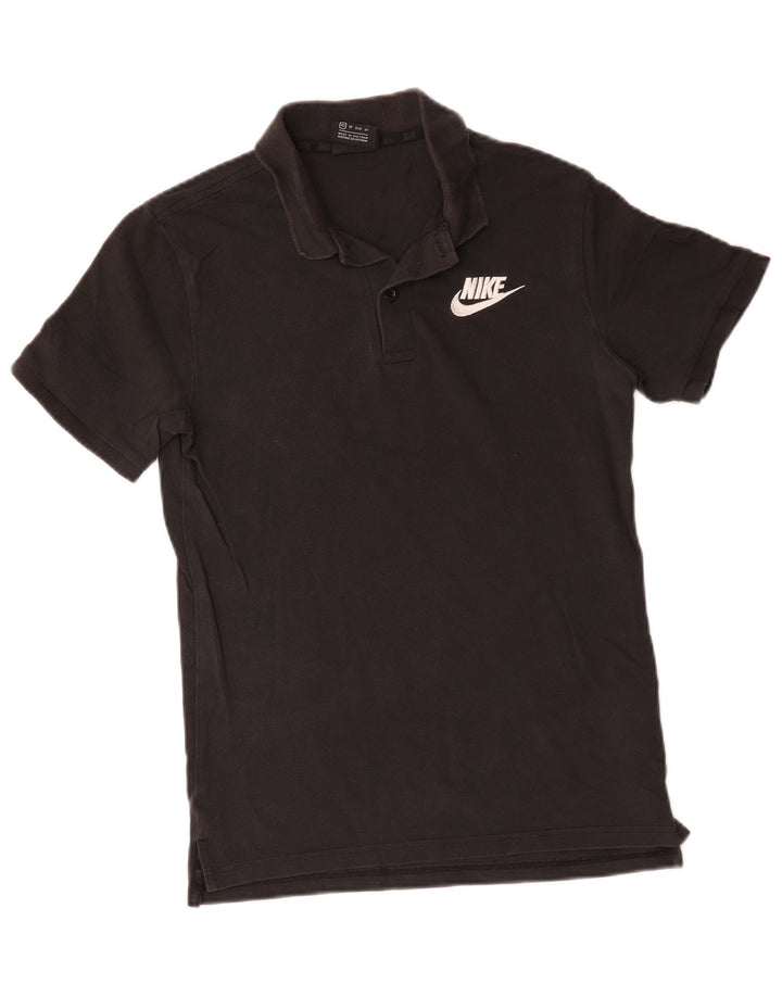 Nike Herren-Poloshirt XS aus schwarzer Baumwolle