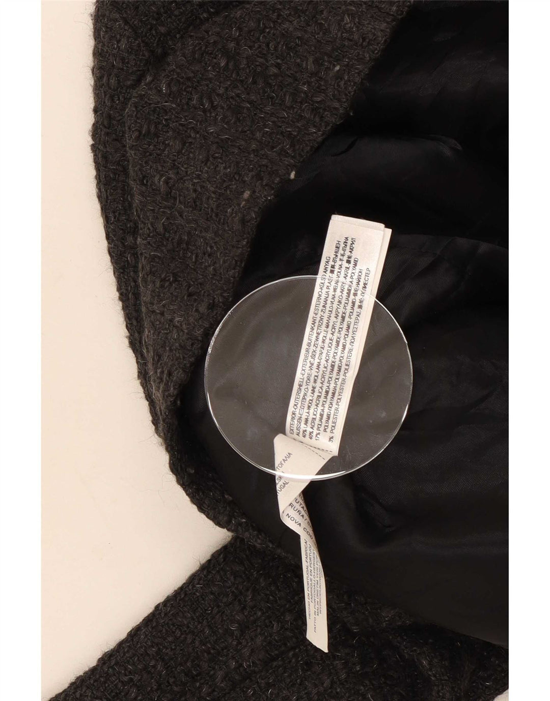 Massimo Dutti Damen Blazer Jacke EU 40 Mittelgraue Wolle