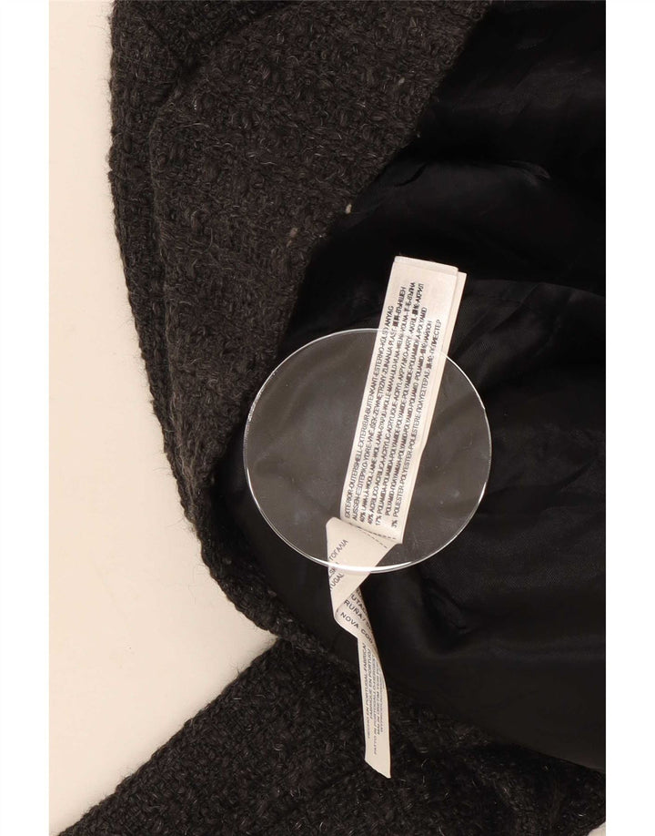 Massimo Dutti Damen Blazer Jacke EU 40 Mittelgraue Wolle