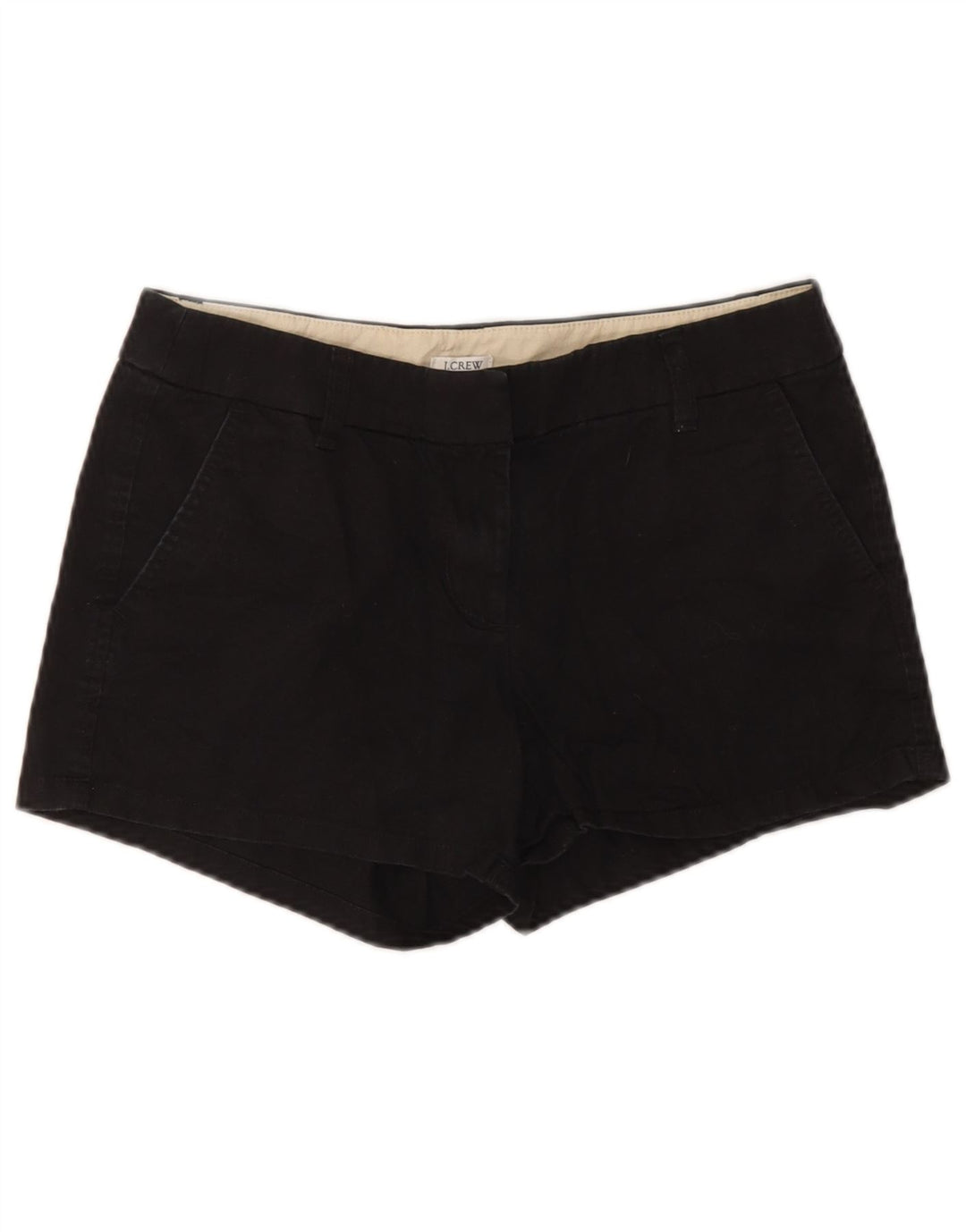 J. Crew Damen Chinoshorts US 4 Small W27 Schwarze Baumwolle