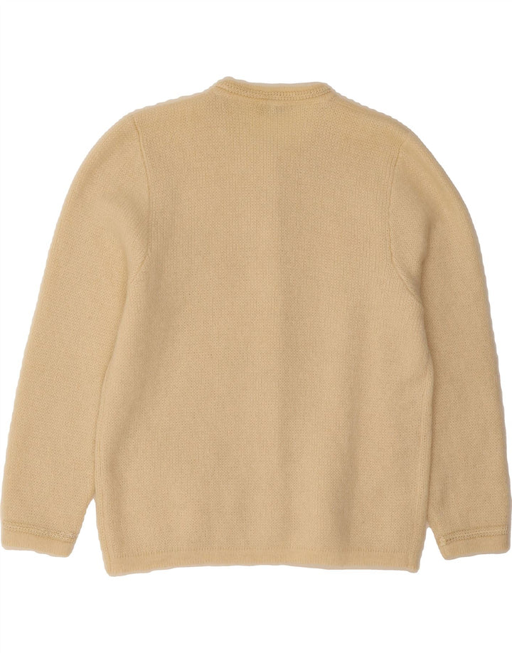 MUSETTI Womens Cardigan Sweater UK 14 Medium Beige Vintage Musetti and Second-Hand Musetti from Messina Hembry 