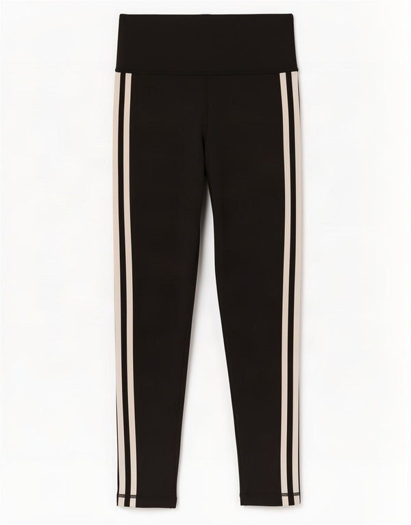 Adidas Damen Crop Leggings UK 8/10 Small Schwarz