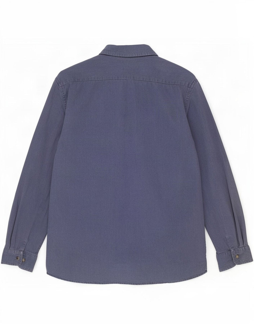 Wrangler Herrenhemd 2XL Blaue Baumwolle