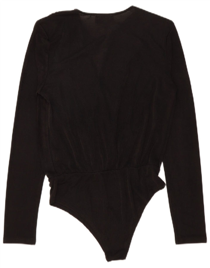 Coast Langarm-Body für Damen, UK 14, Größe L, Schwarz, Polyester