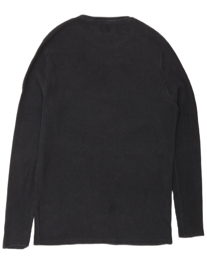 Zara Herren-Pullover mit Rundhalsausschnitt, XL, Schwarz