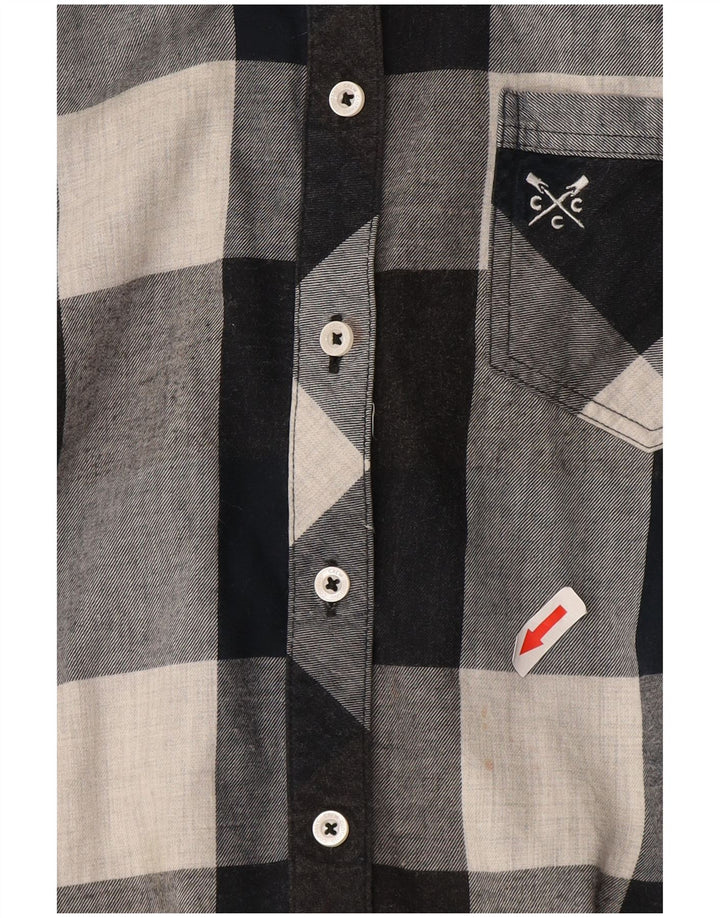 Crew Clothing Damen-Flanellhemd in Übergröße, Größe S, Marineblau, kariert