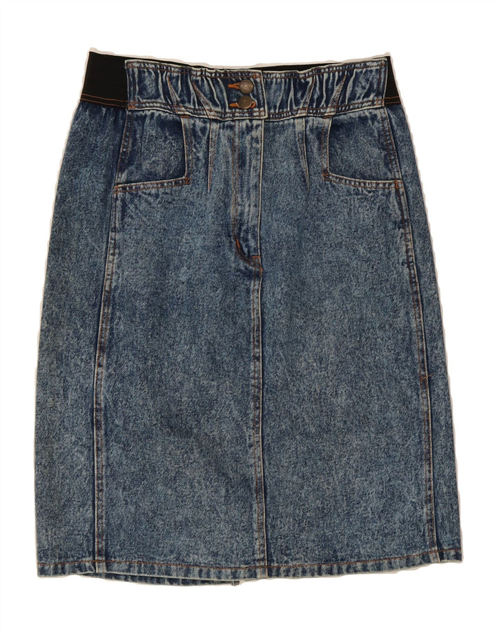 VINTAGE Womens Denim Skirt W30 Medium  Blue Vintage Vintage and Second-Hand Vintage from Messina Hembry 