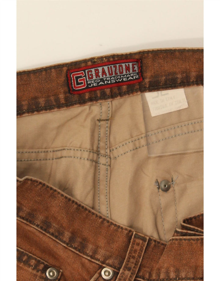 VINTAGE Damen Bootcut Jeans W32 L32 Braun