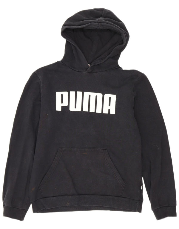 Puma Jungen Graphic Hoodie Pullover 13-14 Jahre Schwarz Baumwolle Sport